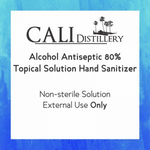 Product and Safety Sheets for CALI 80% Alcohol Sanitizer